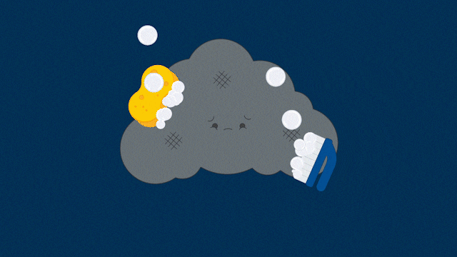 Grundon animated explainer series happy cloud